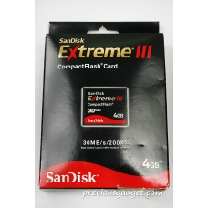 PO-SANDISK-EXT3CF4GB Sandisk Extreme III 4GB 200X(30MB/s)